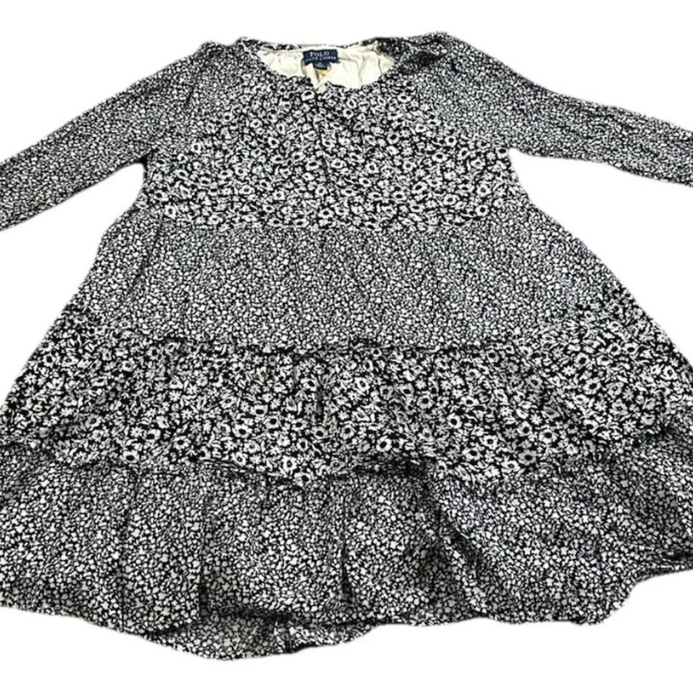 Polo RALPH LAUREN Girl's Blue Mixed Floral-Print Spring / Summer Dress Size 10